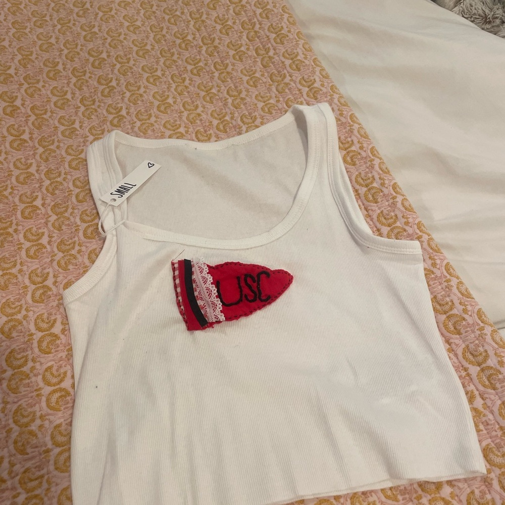 HANDMADE University of South Carolina Cropped College Tank Top